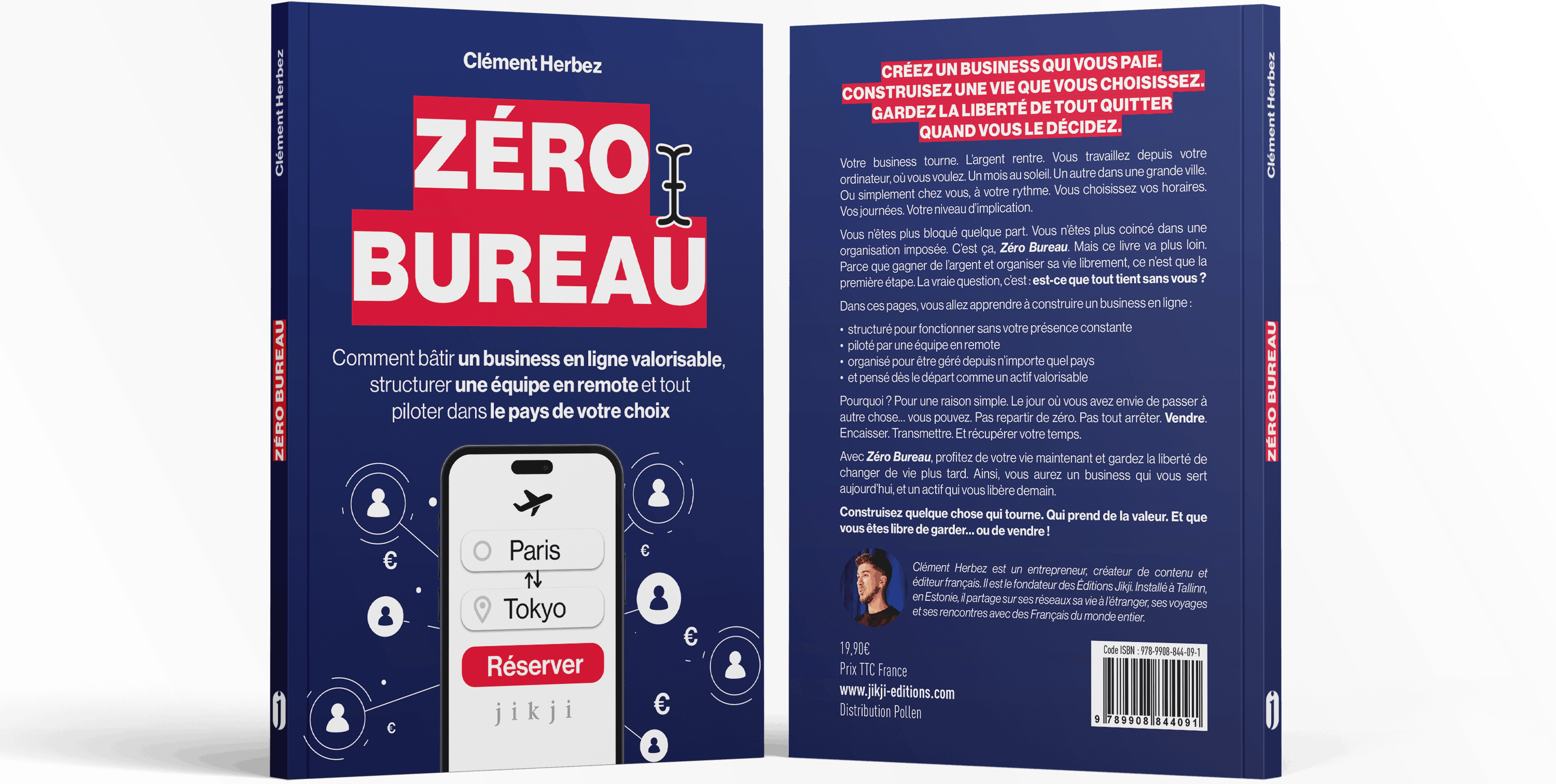 Zéro Bureau de Clément Herbez — couverture face et dos